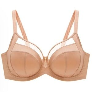 UNDERSTANCE Sz 38D Air Spacer Front Closure Underwire Free No Padded Bra NEW
